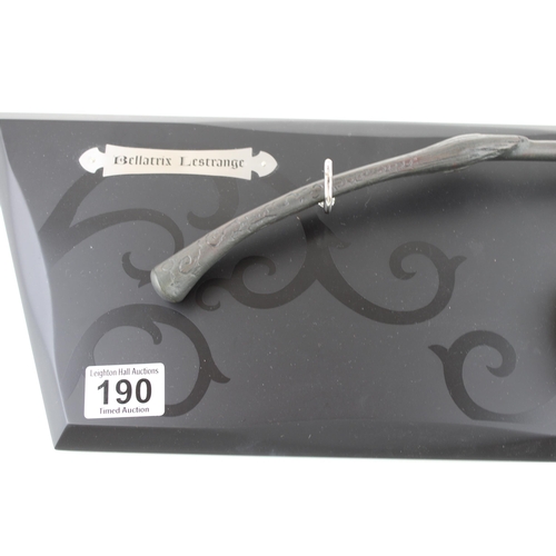 190 - Harry Potter collectable wall plaque 'Bellatrix Lestrange'. Width 45cm.