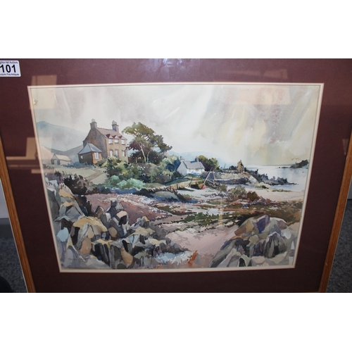 239 - Brighouse Bay By Walter J Roberts Water Colour Painting