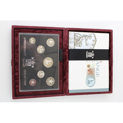 247 - THE ROYAL MINT; a 1996 cased Anniversary Silver Coin Collection comprising ten pence, fifty pence, t... 