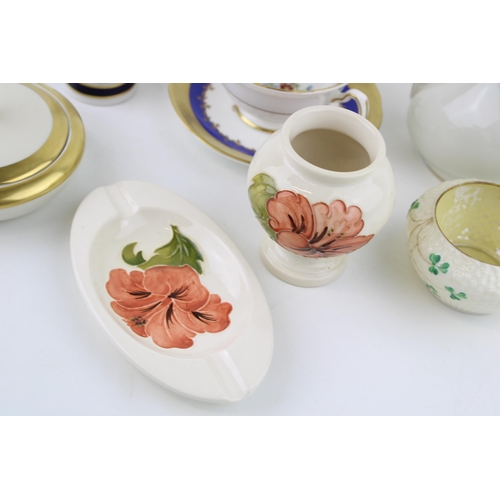 100 - A mixed collection of ceramics to include two Moorcroft items, a Royal Grafton cup and saucer, toget... 