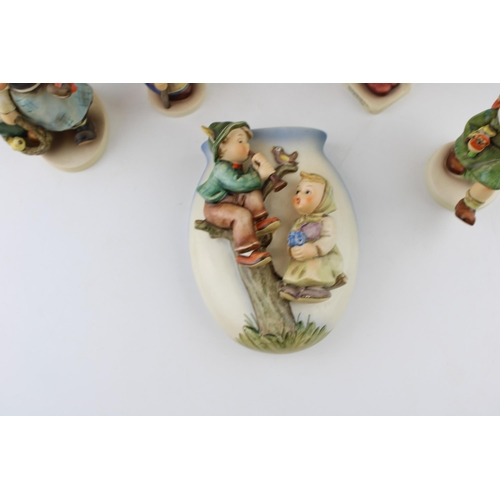 131 - Goebel Hummel figures to include Wayside Devotion, Girl with Picnic Basket, Merry Wanderer, Girl wit... 