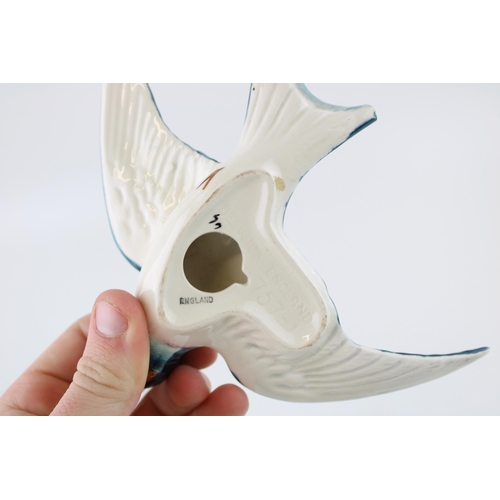 164 - Beswick swallow wall plaque 757-1 (af).