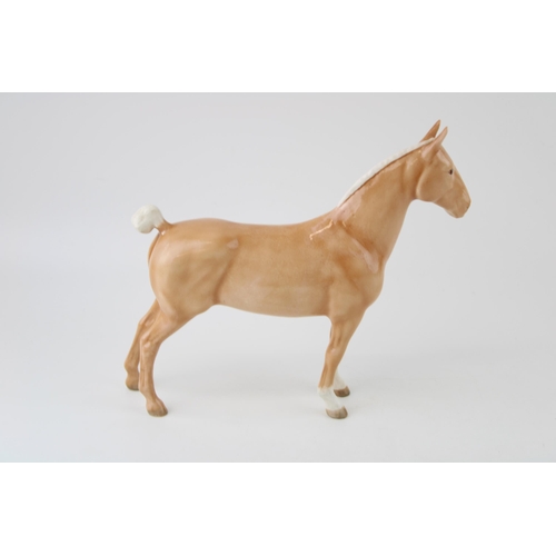 182 - Beswick Hackney horse, overpainted palomino colourway (af).