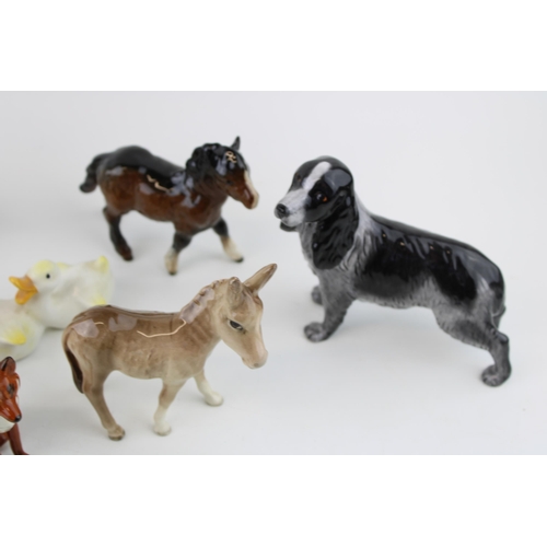 186 - Beswick to include donkeys, Shetland foals and others with a John Beswick dog (Qty).