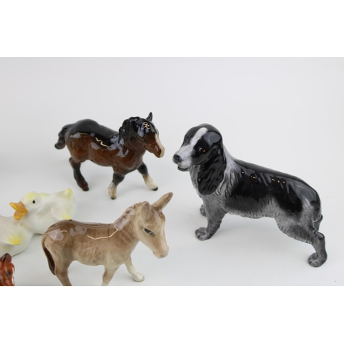 186 - Beswick to include donkeys, Shetland foals and others with a John Beswick dog (Qty).