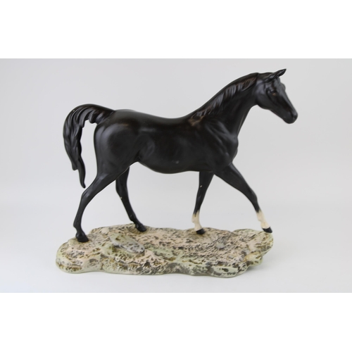 189 - Beswick Connoisseur Figure No.2671 'Moonlight' Black Matt on Ceramic Plinth. Height 29cm.