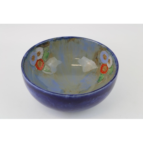 214 - Royal Doulton stoneware bowl with floral design to interior, 18.5cm diameter.