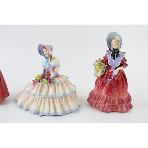 258 - Royal Doulton figurines to include Dainty May HN1639, Lady Betty and Day Dreams HN1731 (3).