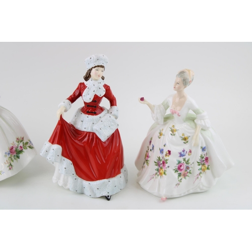 264 - A trio of Royal Doulton figures to include 'Diana' HN 2468, 'Samantha' HN 3304 together with Pretty ... 