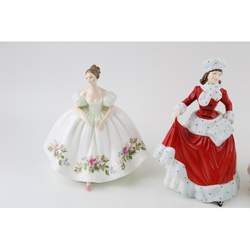 264 - A trio of Royal Doulton figures to include 'Diana' HN 2468, 'Samantha' HN 3304 together with Pretty ... 