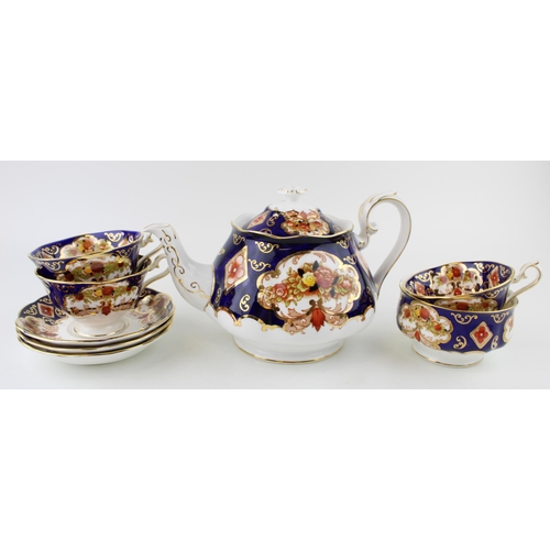 293 - Royal Albert tea ware in the Heirloom pattern to include a teapot, 3 cups and saucers and a sugar bo... 