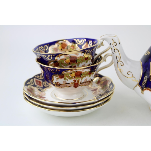 293 - Royal Albert tea ware in the Heirloom pattern to include a teapot, 3 cups and saucers and a sugar bo... 