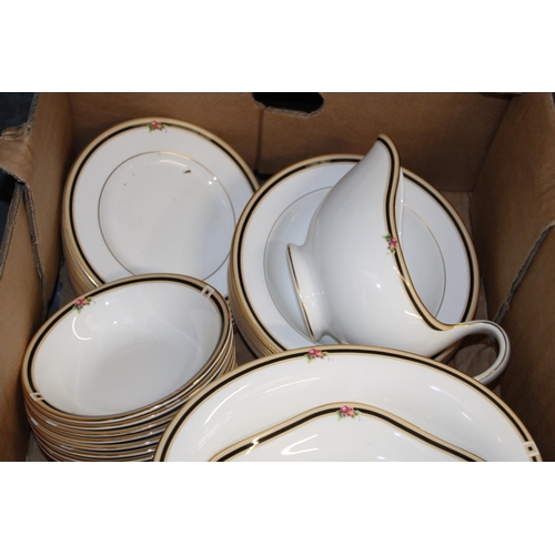 329 - A collection of Wedgwood dinner ware in the Clio pattern to include dinner plates, bowls, soup bowls... 