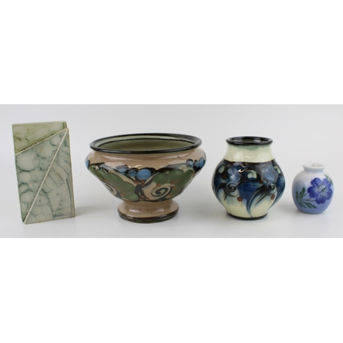 372 - Studio pottery to include two Danico of Denmark vases, a Royal Copenhagen small vase 2800 1259 and a... 