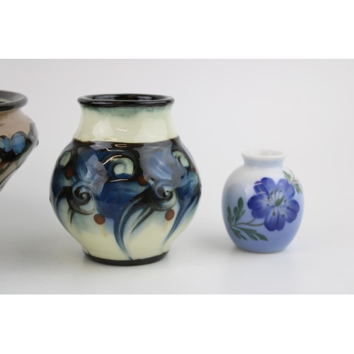 372 - Studio pottery to include two Danico of Denmark vases, a Royal Copenhagen small vase 2800 1259 and a... 