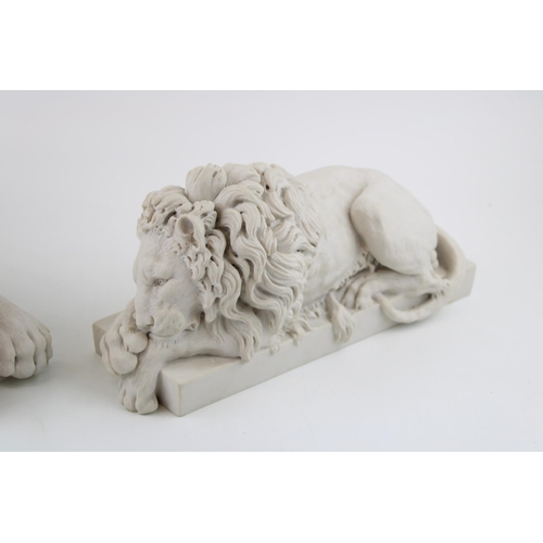 380 - A pair of Chatsworth Collection 'Arts and Commerce Promoted' 'Chatsworth Lions', 31cm long (2).