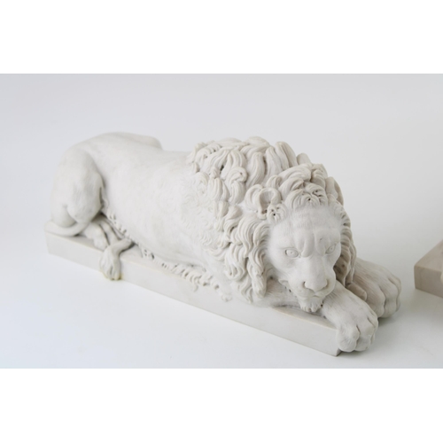 380 - A pair of Chatsworth Collection 'Arts and Commerce Promoted' 'Chatsworth Lions', 31cm long (2).