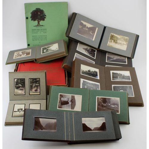 413 - A collection of eight photograph albums containing original travel and mountaineering images from Sc... 