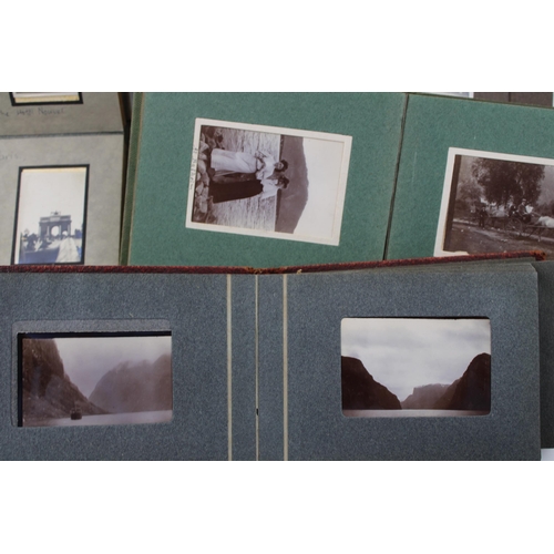 413 - A collection of eight photograph albums containing original travel and mountaineering images from Sc... 