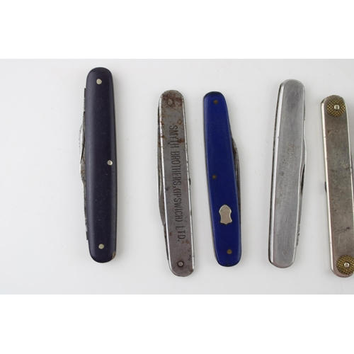 448 - A collection of Sheffield made folding Advertising pocket knives to include Ruaton Garden Co, Smyth ... 