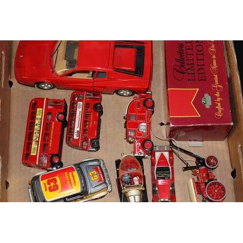 455 - A collection of vintage die cast models to include Ferrari and Mercedes Benz large 1/18 scale models... 