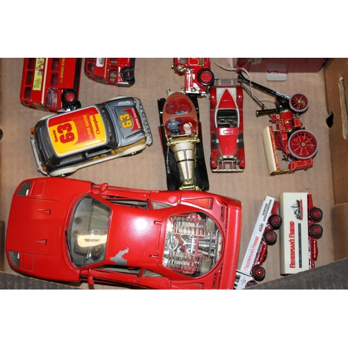 455 - A collection of vintage die cast models to include Ferrari and Mercedes Benz large 1/18 scale models... 