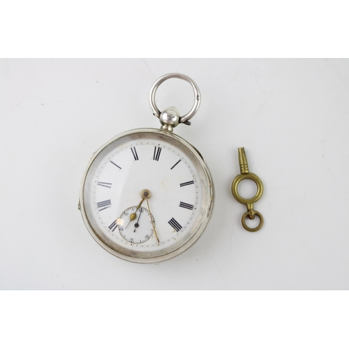 475 - A Victorian silver open face pocket watch by 'The Lancashire Watch Company' hallmarked Chester 1898 ... 