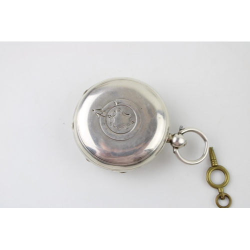 475 - A Victorian silver open face pocket watch by 'The Lancashire Watch Company' hallmarked Chester 1898 ... 