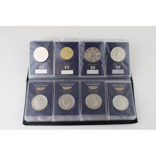 495 - A collection of over 40 carded Change Checker £5 coins to include 120 of Peter Rabbit, Prince Willia... 