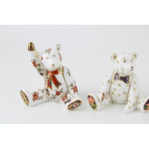 5 - Royal Crown Derby miniature bears to include Edward with two others (3), first quality (please note,... 