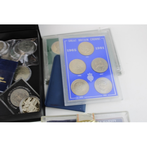 503 - A collection of commemorative coins to include boxed Festival of Britain 1951 crown, four Change Che... 