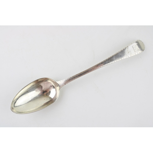 535 - Georgian silver table spoon, London 1777, Bath made, William Townsend, 68.9g.