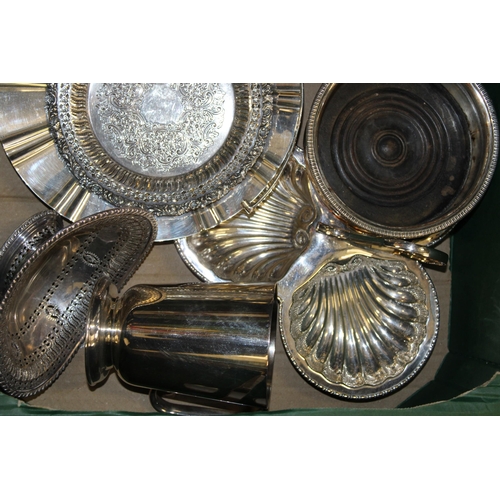 578 - Silver plate to include goblets, a wine cooler, an entree dish and others (Qty).