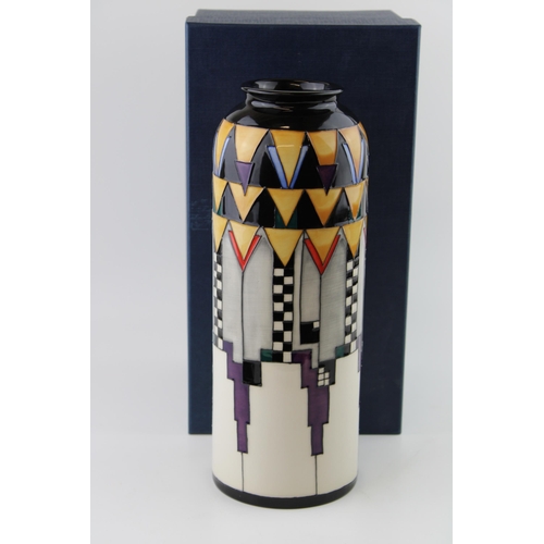 65 - Boxed Moorcroft large Derngate vase, first quality, 2018, Emma Bossons, 30.5cm tall.