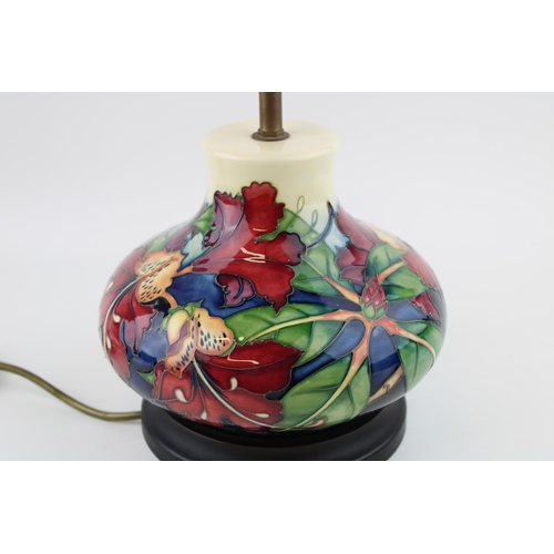 69 - Large Moorcroft lamp base in the Simeon pattern, squat form, by Philip Gibson, circa 20cm diameter.