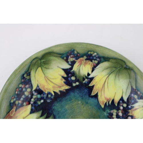 72 - Moorcroft Leaf and Berries plate, 22cm diameter.