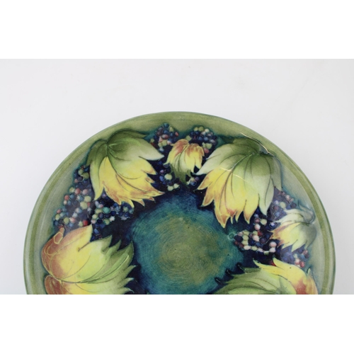 72 - Moorcroft Leaf and Berries plate, 22cm diameter.