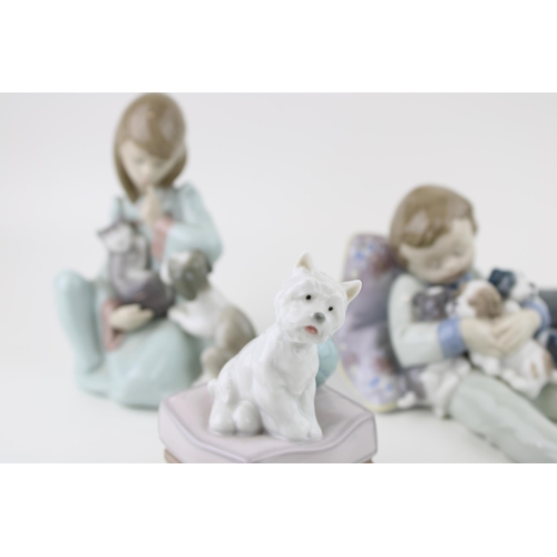 90 - A collection of Lladro figures to include Cat Nap, Pierott and Puppy, Sweet Dreams and My Favourite ... 