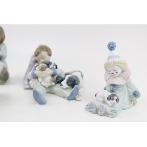 90 - A collection of Lladro figures to include Cat Nap, Pierott and Puppy, Sweet Dreams and My Favourite ... 