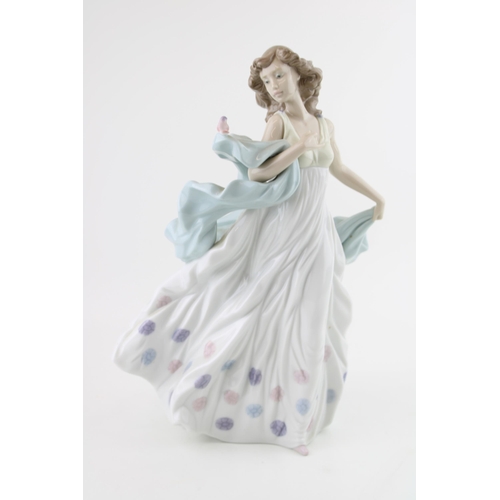 93 - Lladro 6193 'Summer Serenade' figure, depicting a young woman with dress and bird, 30cm tall.