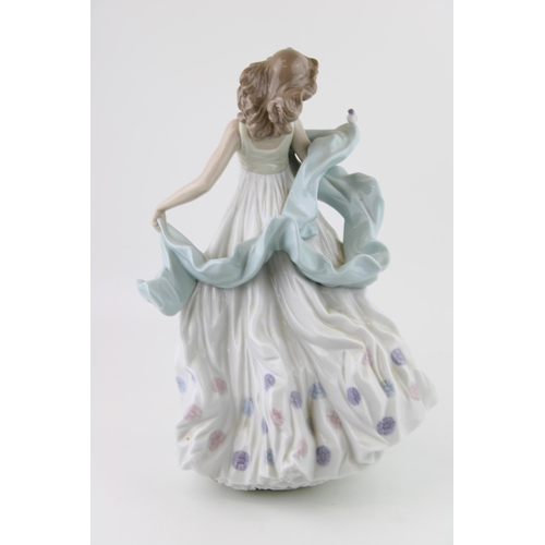 93 - Lladro 6193 'Summer Serenade' figure, depicting a young woman with dress and bird, 30cm tall.