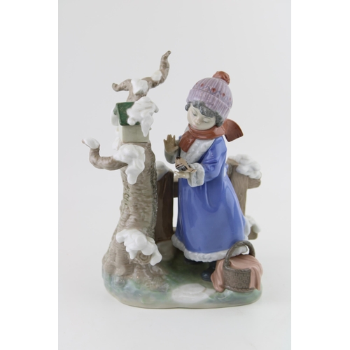 94 - Lladro figural group 5287 Winter Frost Seasons Collection, marks to the base, 25.5cm.