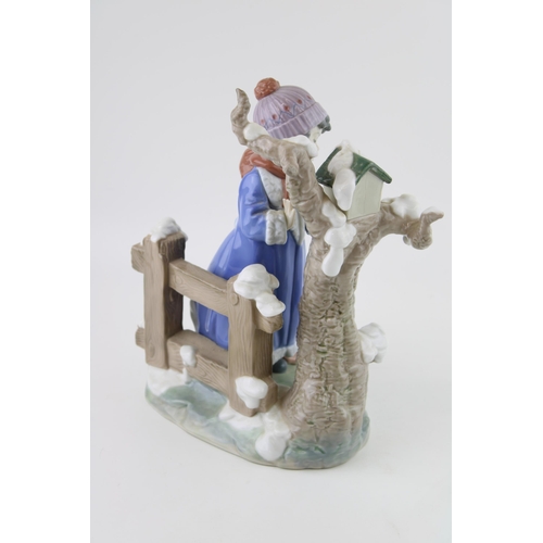 94 - Lladro figural group 5287 Winter Frost Seasons Collection, marks to the base, 25.5cm.