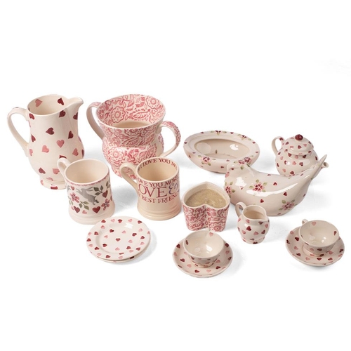 235 - Emma Bridgewater pottery to include a rare Dollies miniature teaset in Pink Hearts pattern, a Pigeon... 