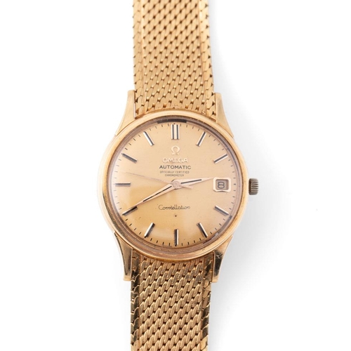 249 - An Omega Constellation Chronometer, automatic, gentleman's wristwatch, 18ct gold case, circa 1964, h... 