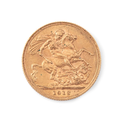 256 - A George V full sovereign, 1912.