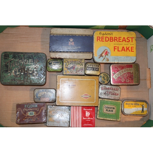 102 - A collection of vintage advertising tins to include 'Creme de Menthe', 'Jasco', 'Maison Lyons' and o... 