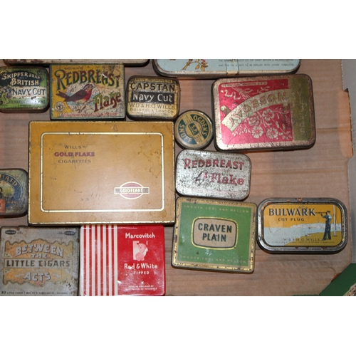 102 - A collection of vintage advertising tins to include 'Creme de Menthe', 'Jasco', 'Maison Lyons' and o... 