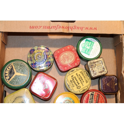 104 - A collection of type writer ribbon tins to include examples by 'Kee Lox', Todson' and other similar ... 