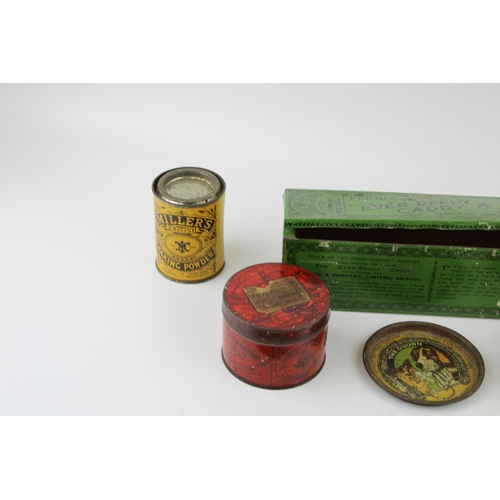 112 - A good collection of early advertising tins to include a 'Ferris & Co' 'Ever-Ready Caddy 